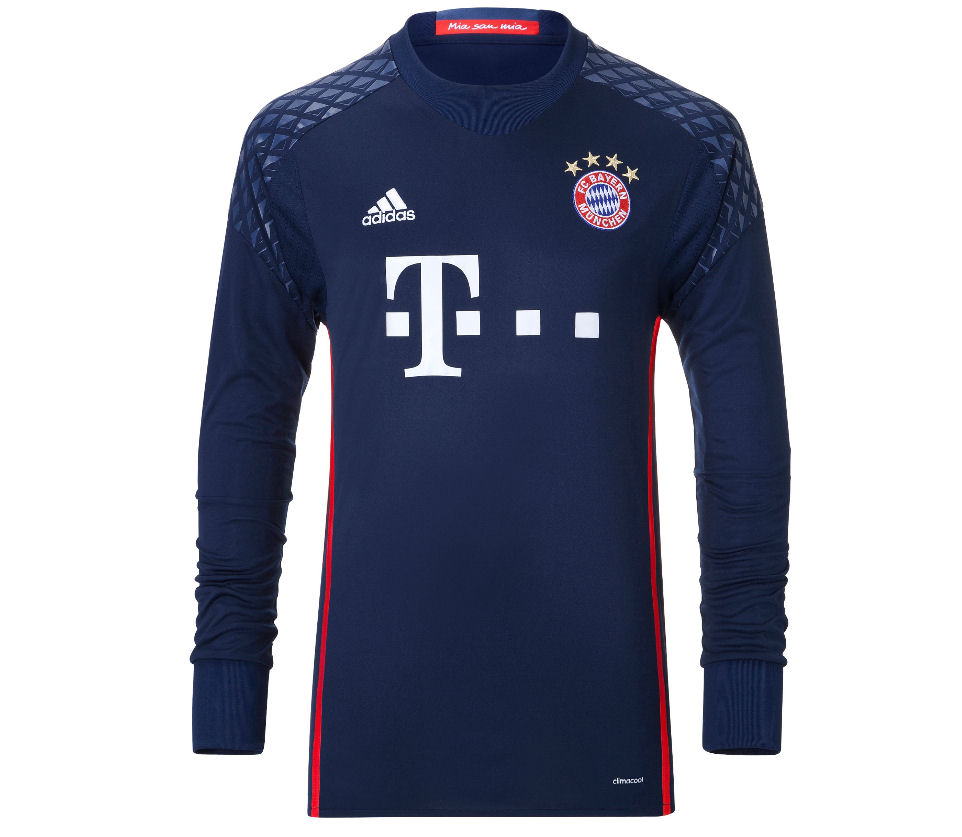 Bayern Munich 16/17 LS Navy Goalkeeper Soccer Jersey